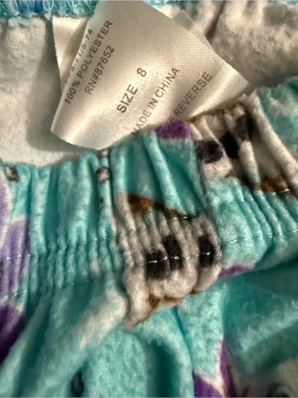 Disney Frozen Elsa & Anna Aqua Pajama Set with Olaf Print